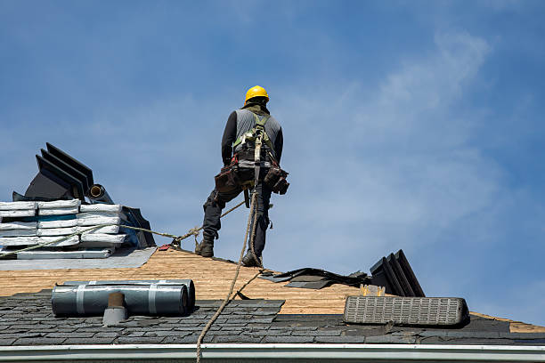 Professional Roof Installation technician working in Brightwaters, NY